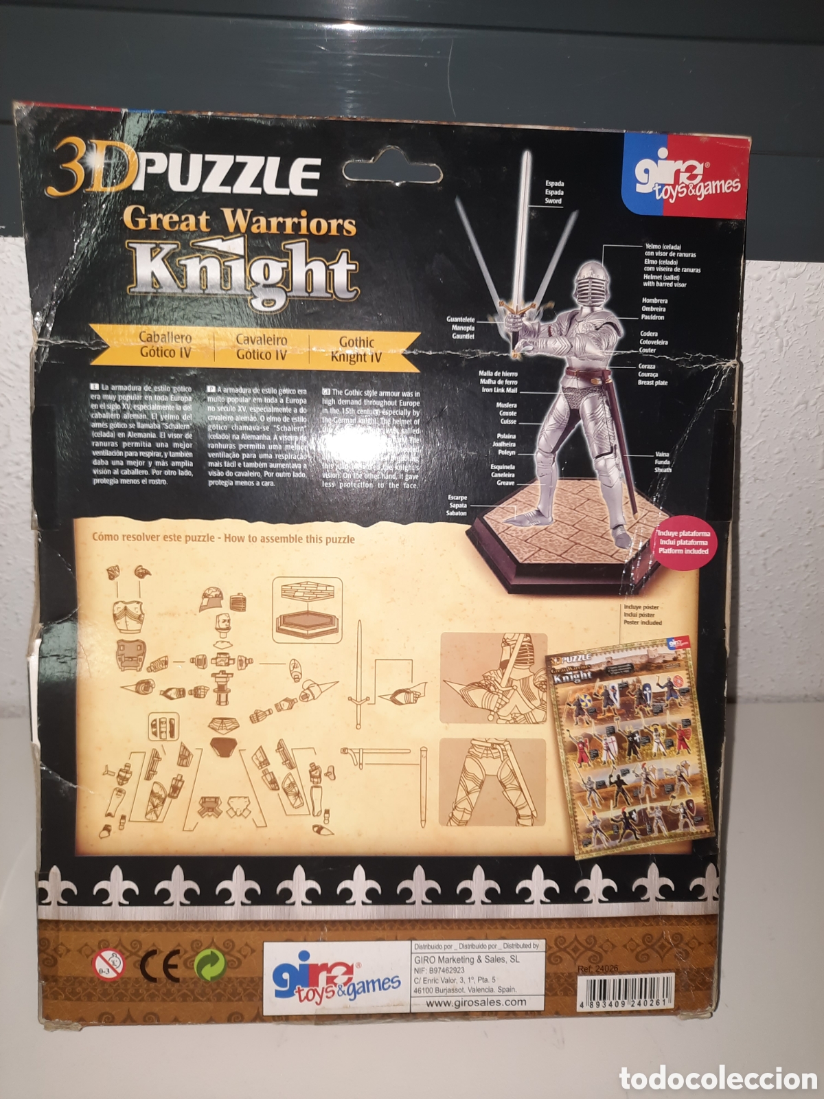 Juegos antiguos: GREAT WARRIORS KNIGHT-3D PUZZLE - Foto 8