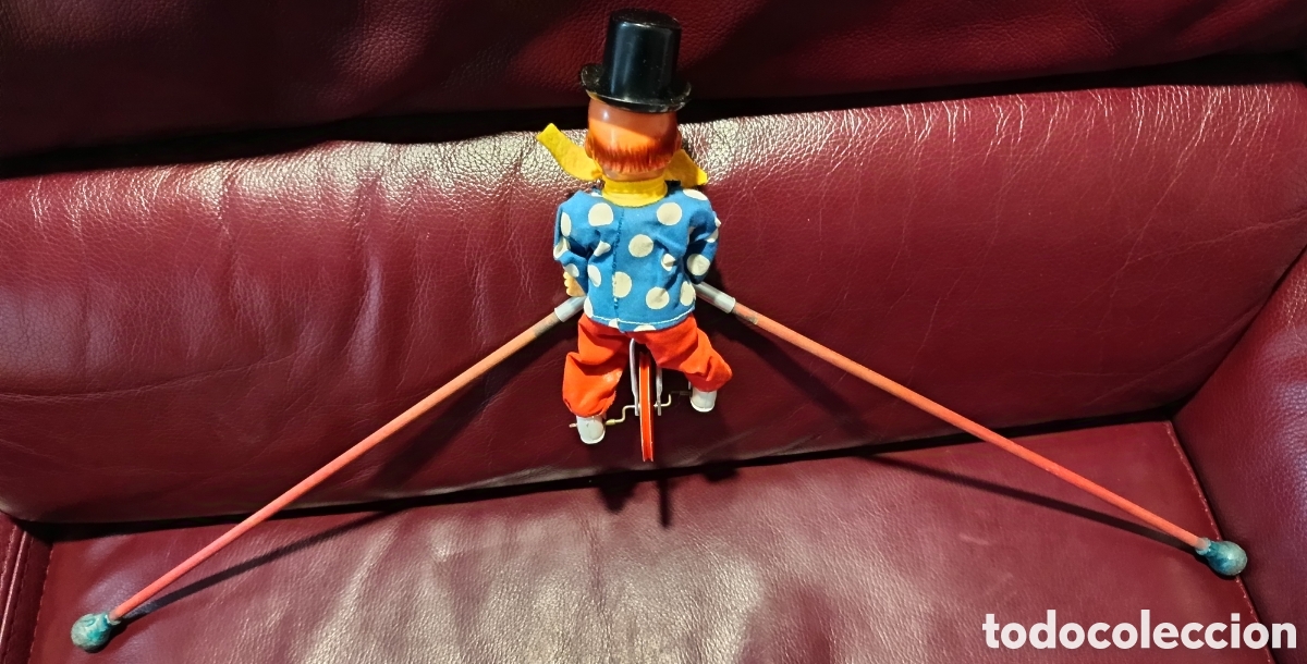 Juegos antiguos: Payaso equilibrista a&ntilde;os 50 - Foto 2