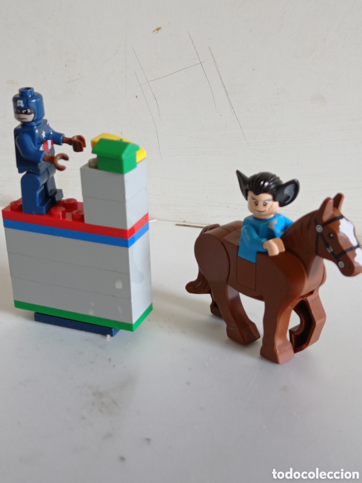 Juegos antiguos: FIGURAS SIMIL DE LEGO / EN PVC - Foto 2