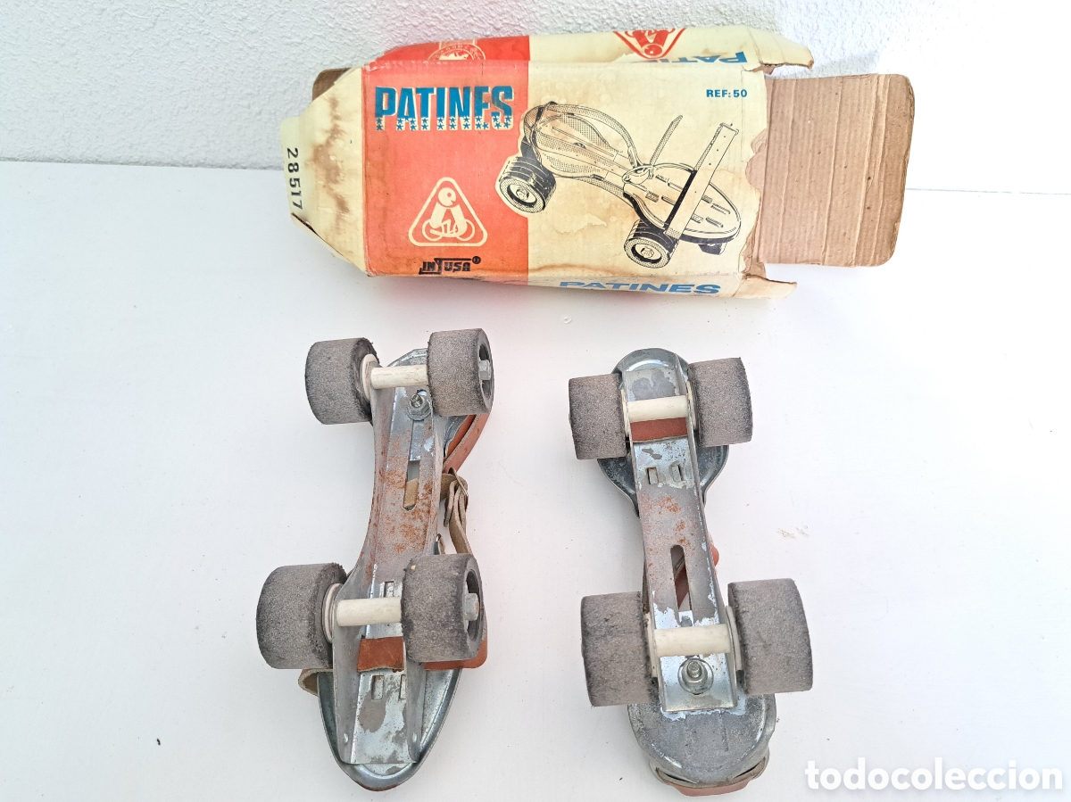 Juegos antiguos: Antiguos patines en caja original - Foto 2