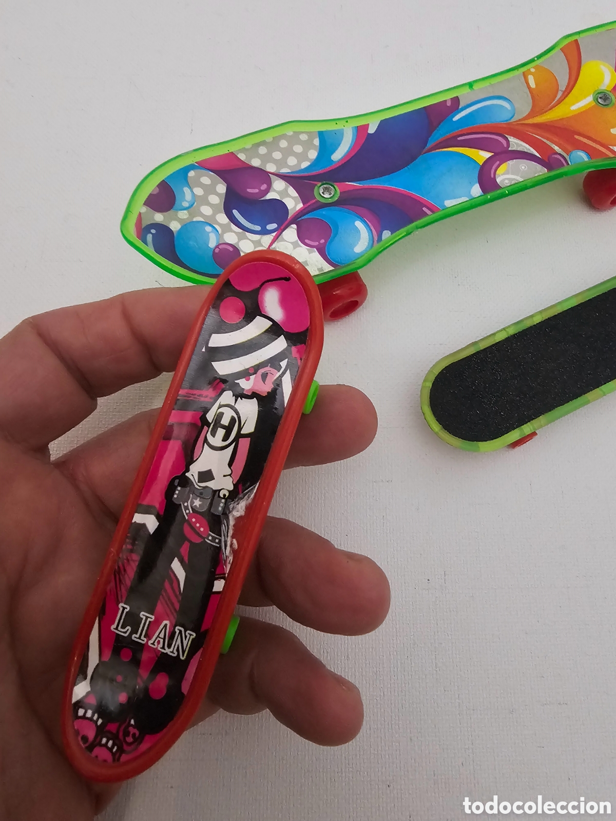 Juegos antiguos: Lote de tres patinetes de juguete - Foto 3