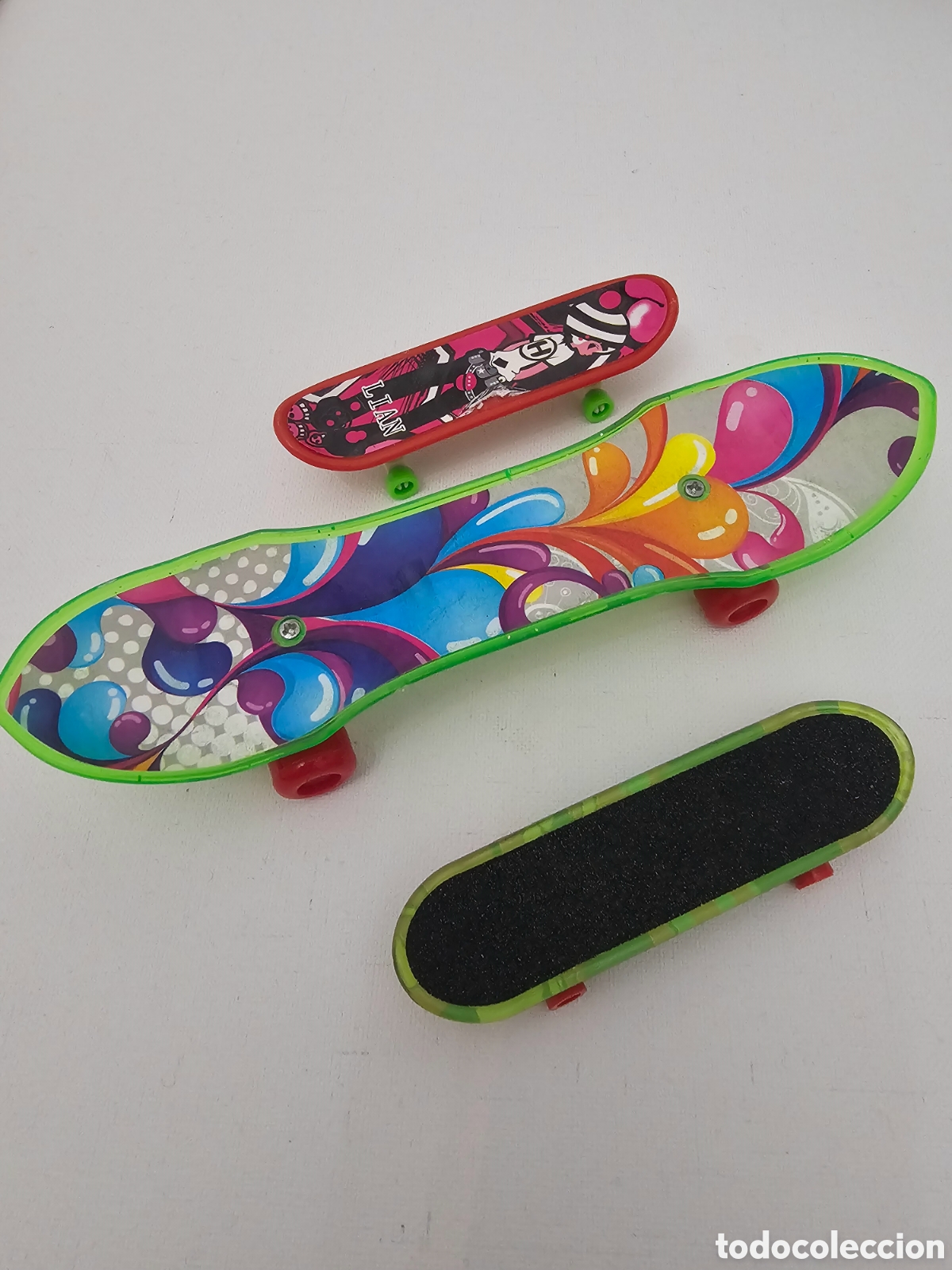 Juegos antiguos: Lote de tres patinetes de juguete - Foto 1