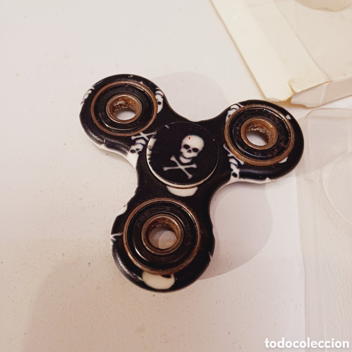 Juegos antiguos: Juego Spinner calavera funcionando completamente ejercicio manos - Foto 3