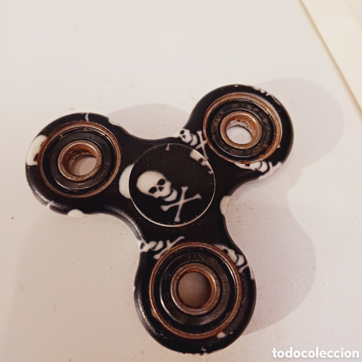Juegos antiguos: Juego Spinner calavera funcionando completamente ejercicio manos - Foto 4