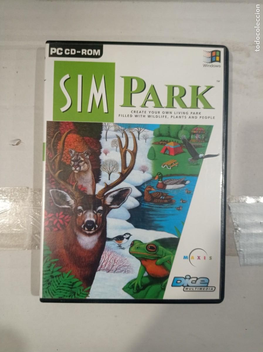 Juegos antiguos: sim park cd juego windows - Foto 1