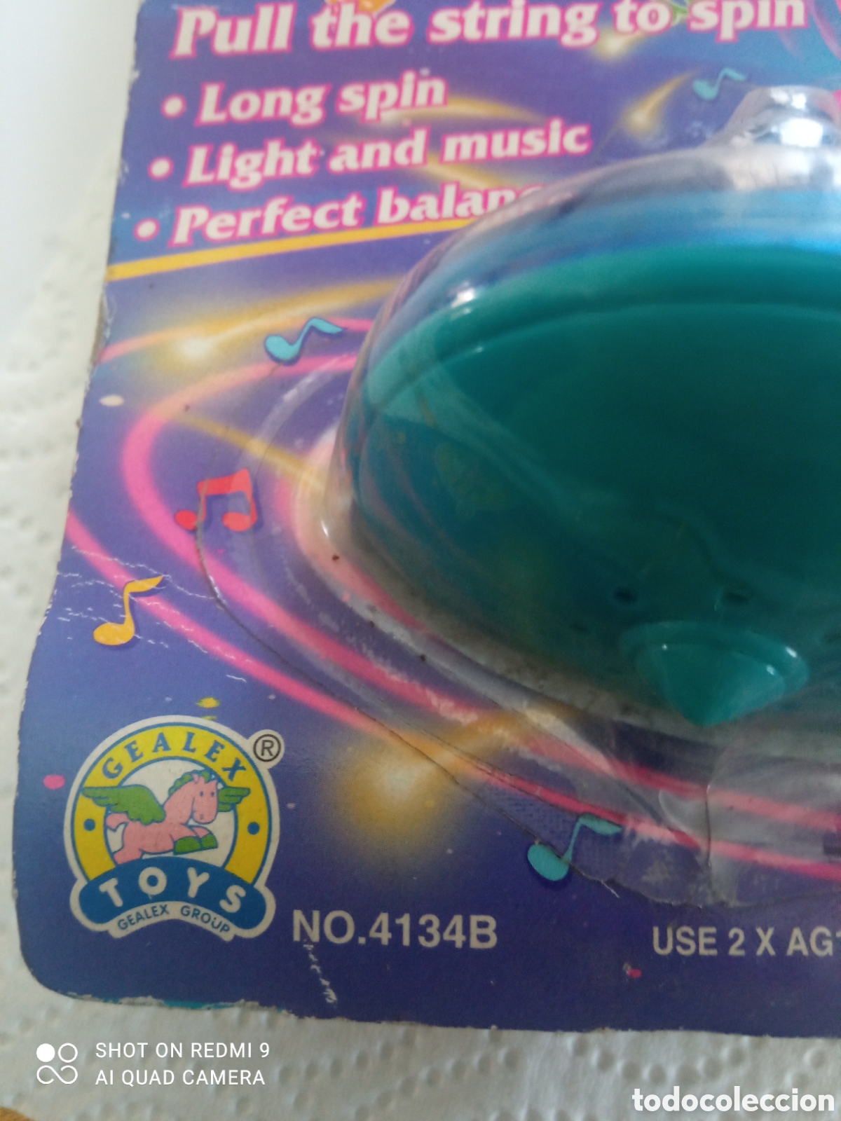 Juegos antiguos: ANTIGUA PEONZA DINAMIC SPINNING TOP SIN ABRIR - Foto 2
