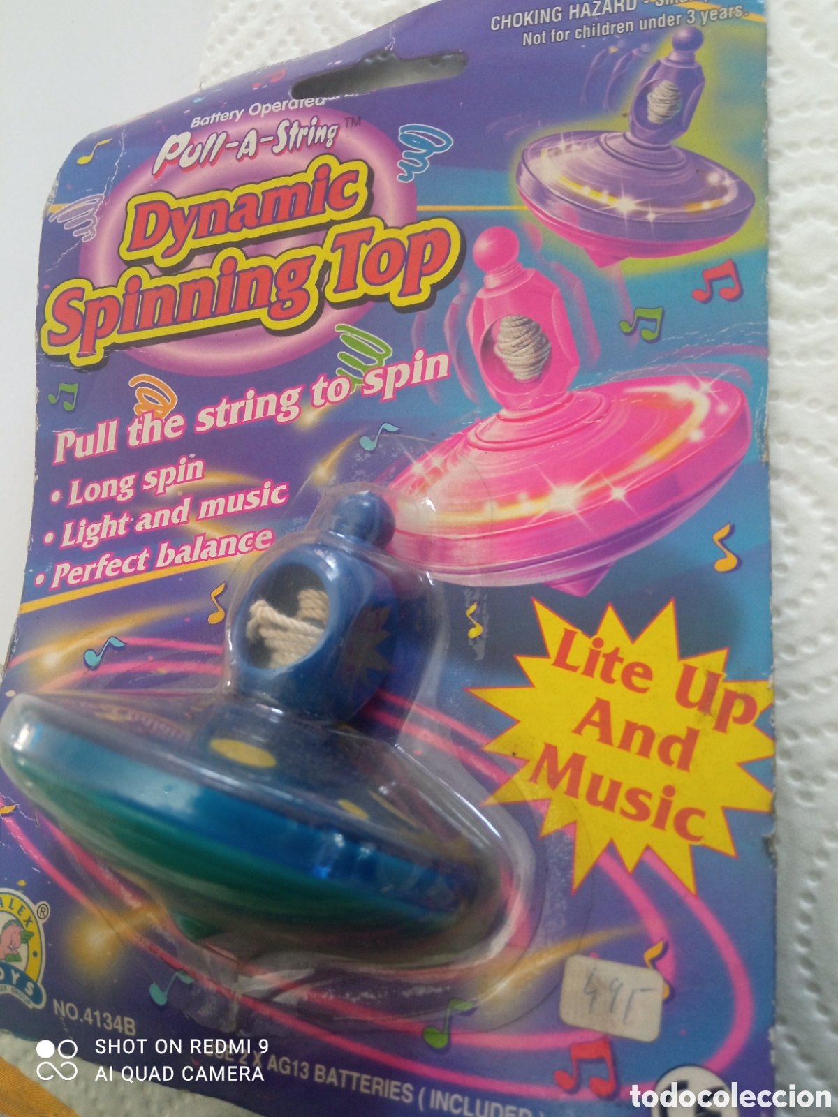 Juegos antiguos: ANTIGUA PEONZA DINAMIC SPINNING TOP SIN ABRIR - Foto 3