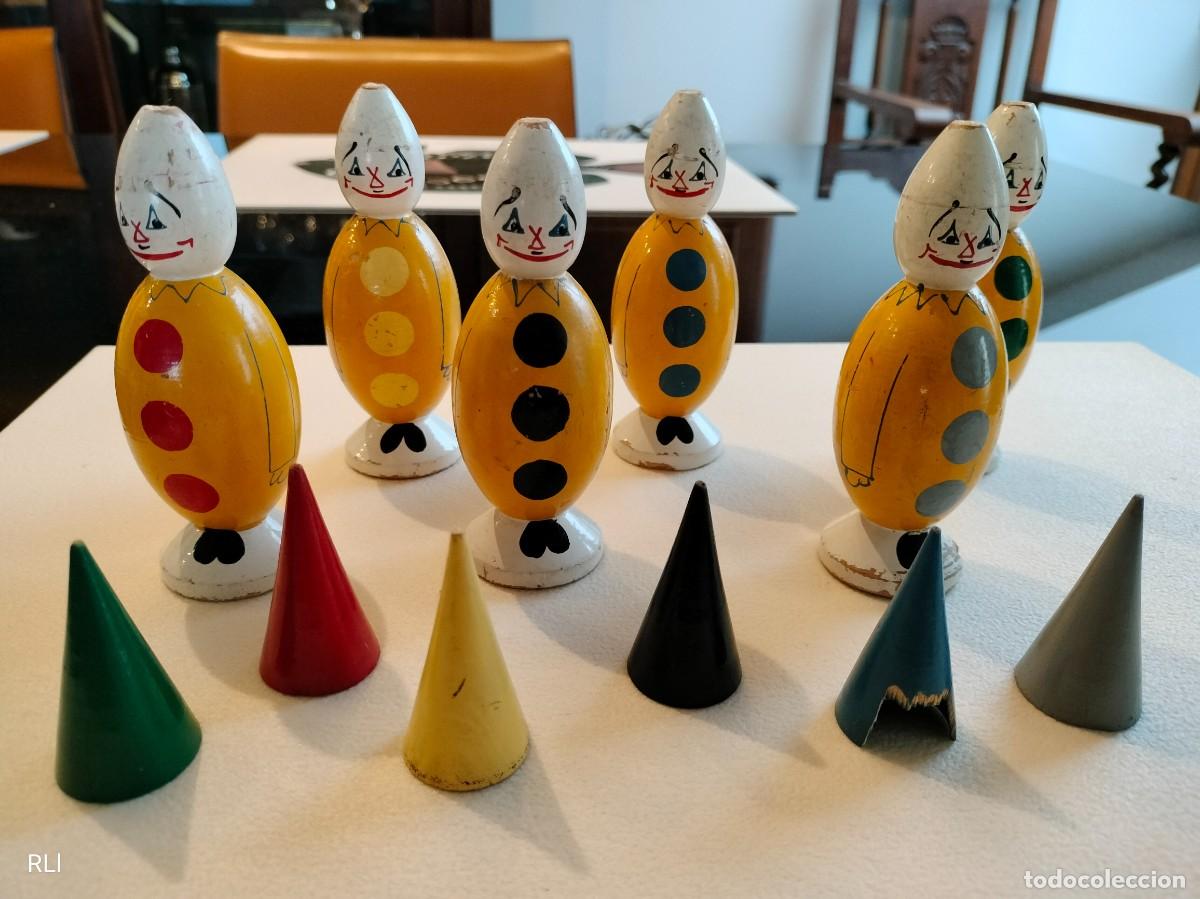 Juegos antiguos: Juego de bolos en madera - Foto 3