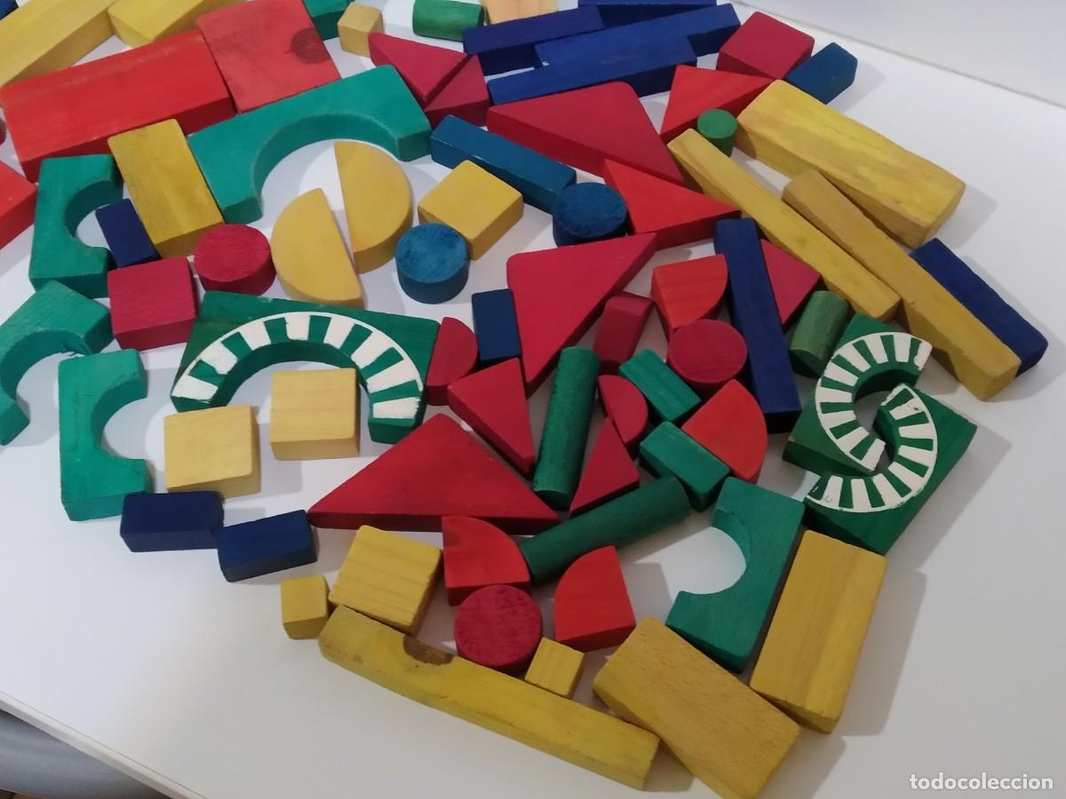 Juegos antiguos: ANTIGUAS PIEZAS DE CONSTRUCCI&Oacute;N DE MADERA - Foto 3