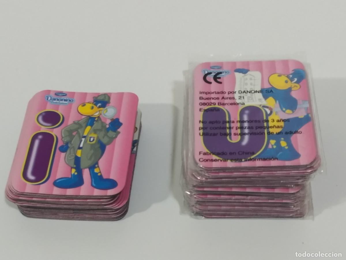 Juegos antiguos: LOTE DE IMANES CON LETRAS DE DANONINO - Foto 1