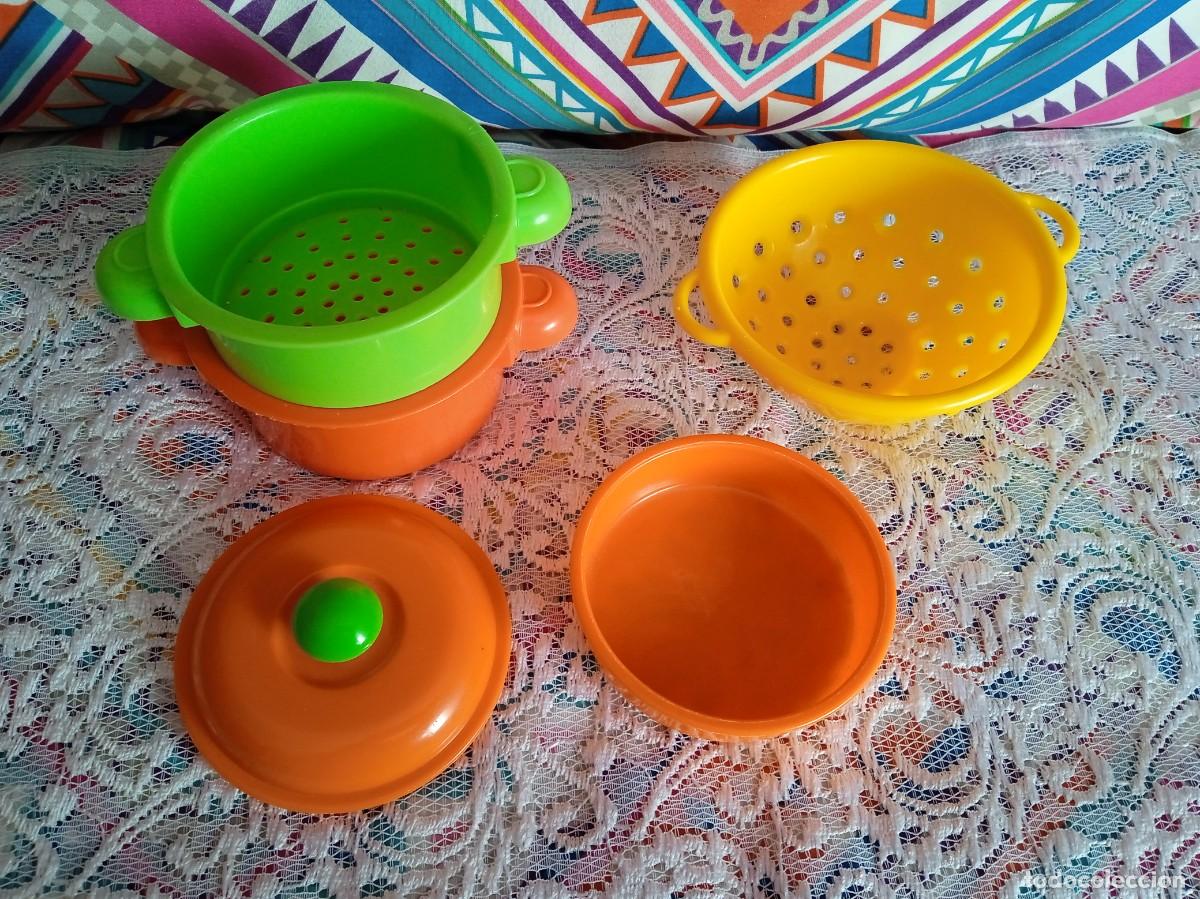 Juegos antiguos: CACHARRITOS COCINA DE PLASTICO-A&Ntilde;OS 90 - Foto 1