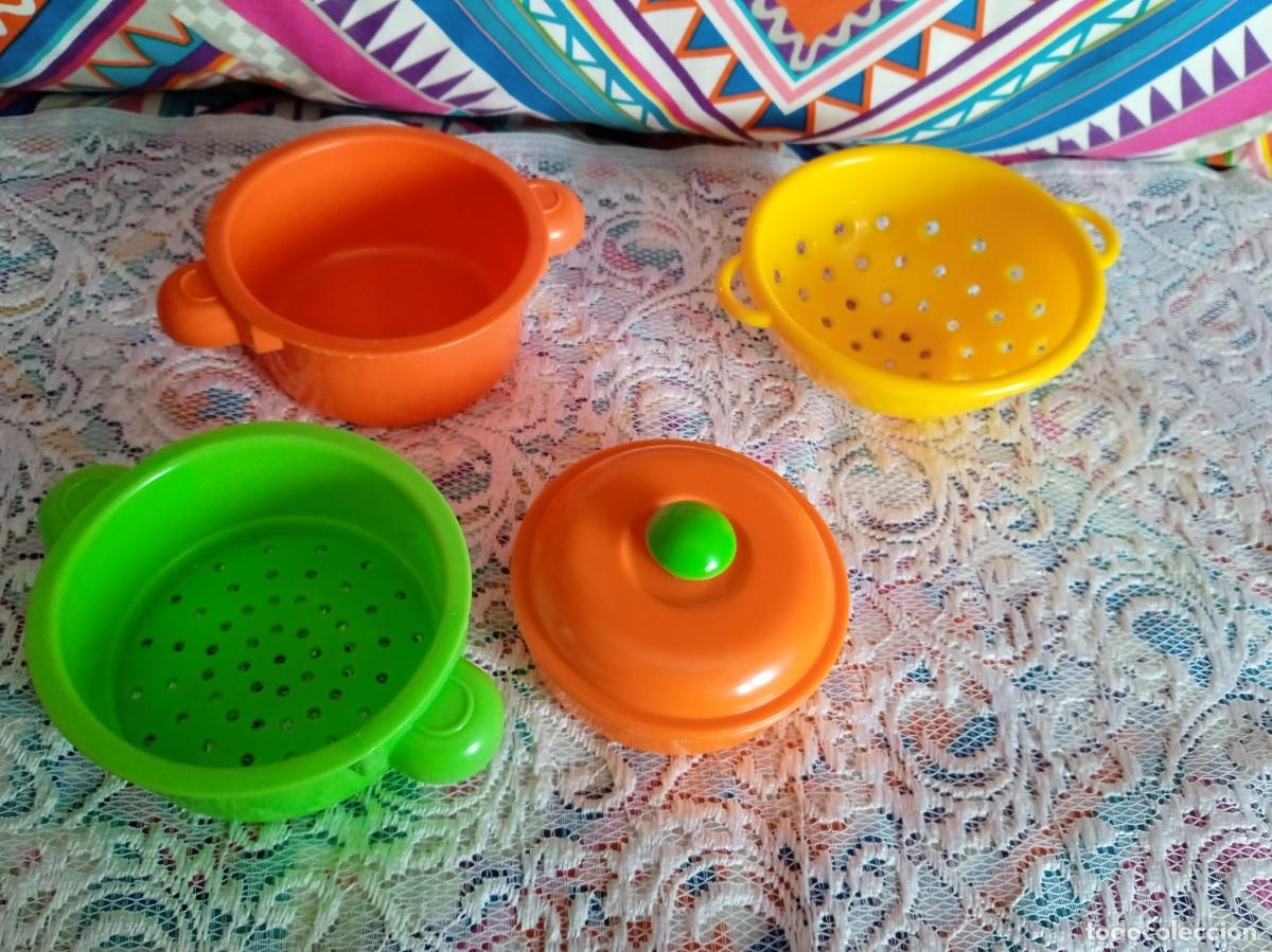 Juegos antiguos: CACHARRITOS COCINA DE PLASTICO-A&Ntilde;OS 90 - Foto 2