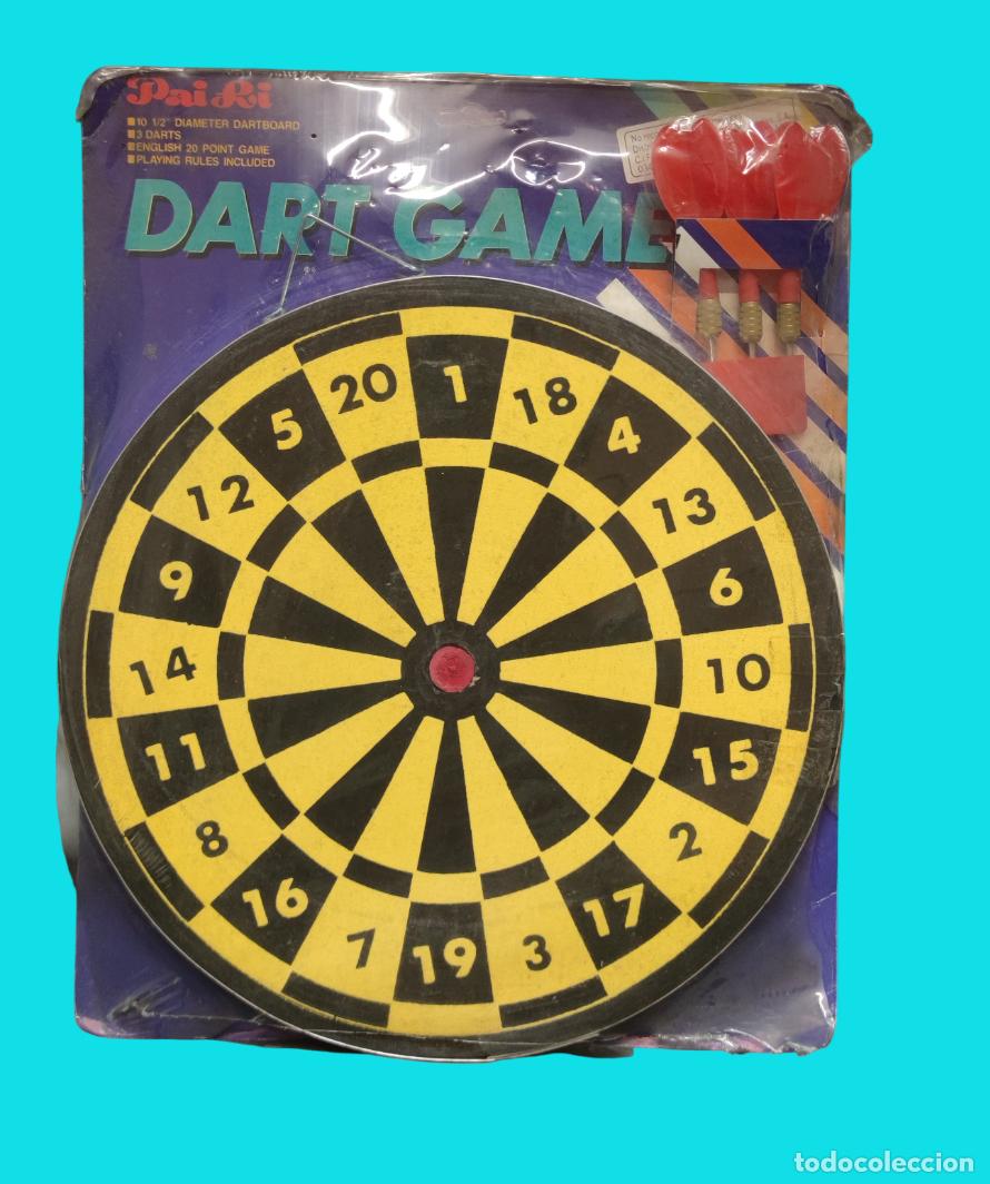 Juegos antiguos: Antigua diana con Dardos de - Foto 1