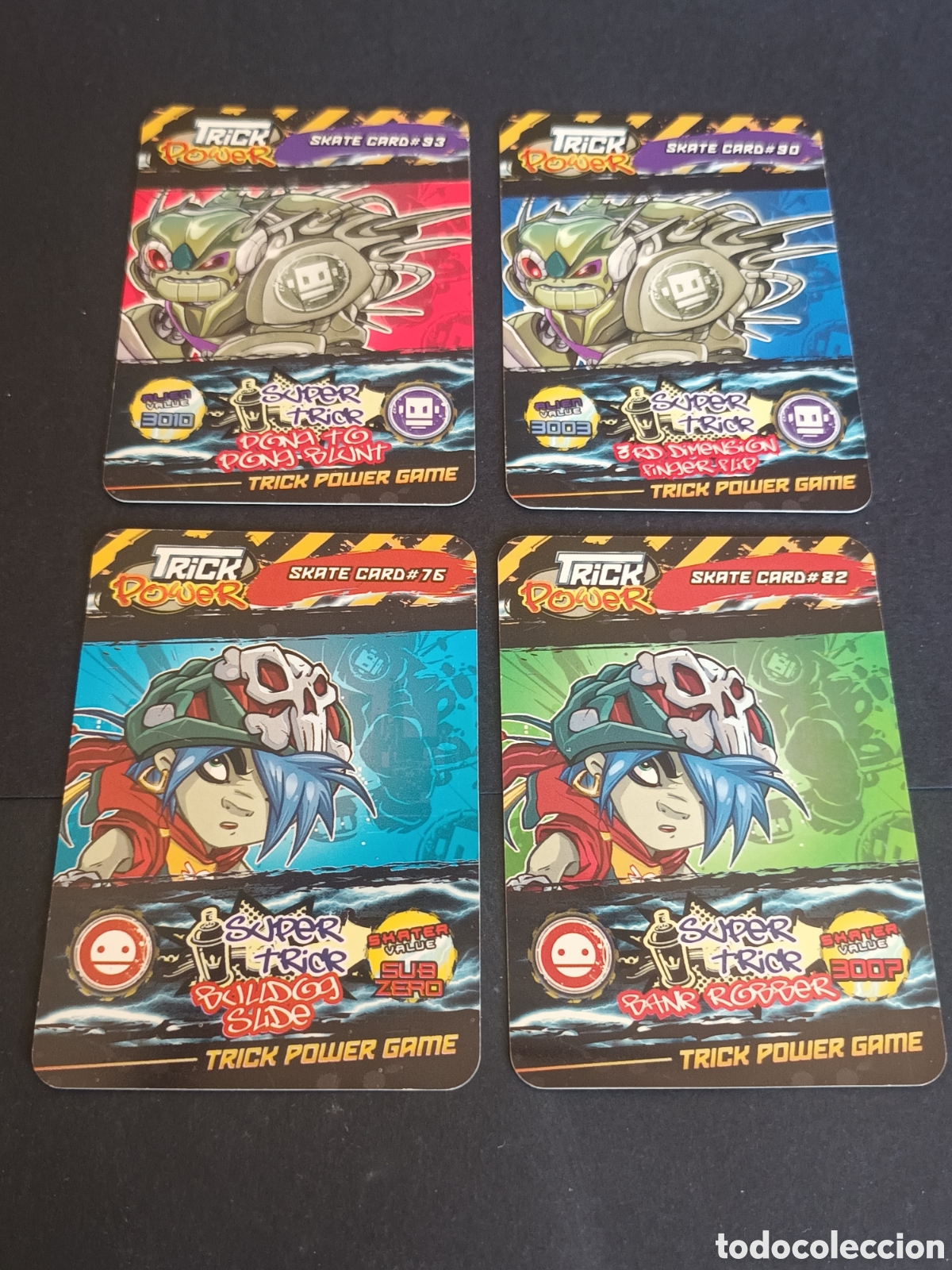 Juegos antiguos: TRICK POWER. SKATE CARD. LOTE DE 4. - Foto 2