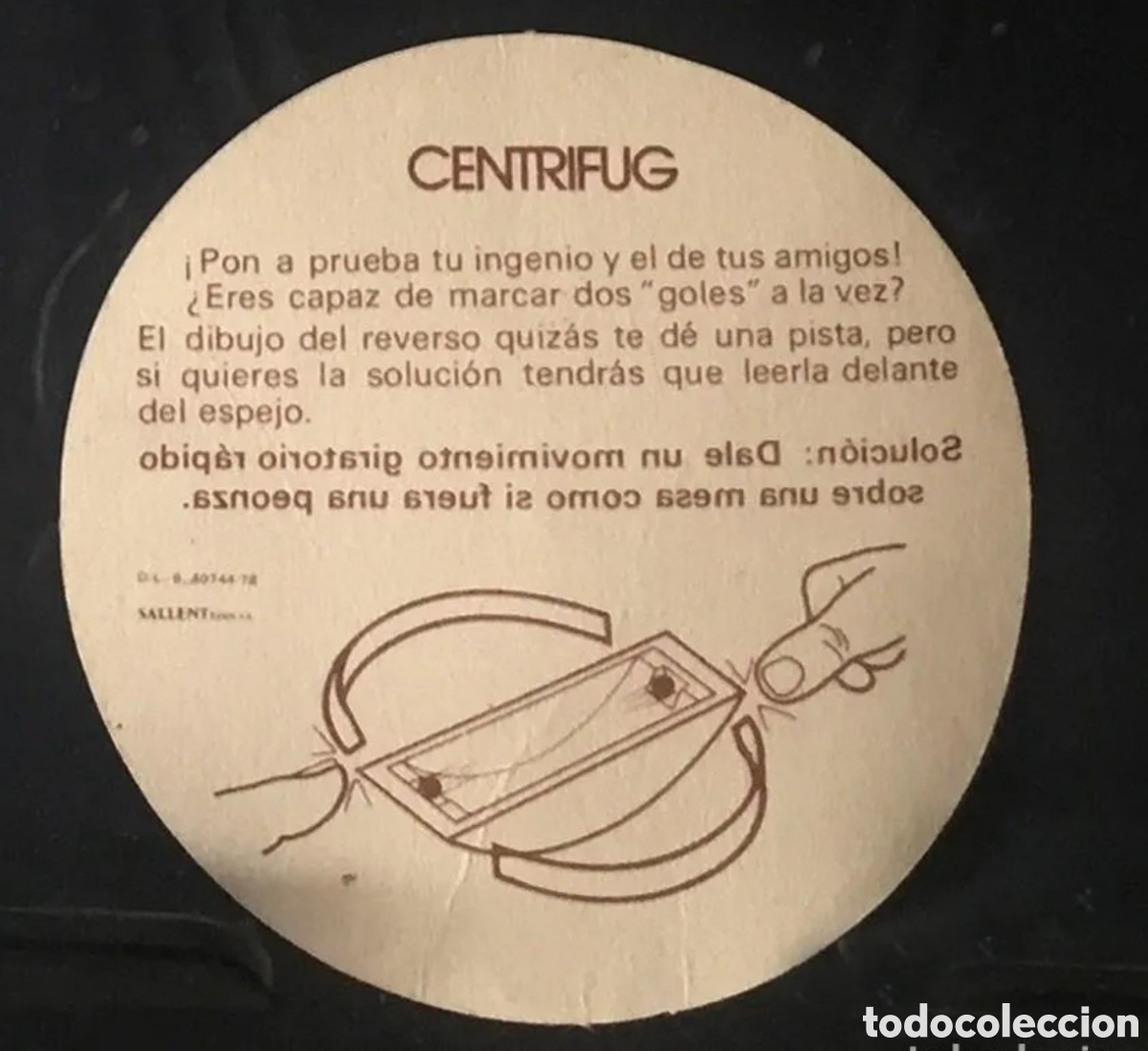 Juegos antiguos: Super Mini Juegos Cola-Cao. Centrifug - Foto 3