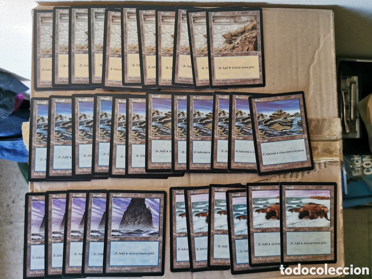 Juegos antiguos: 112 terras Tempest - Magic the Gathering - Foto 2