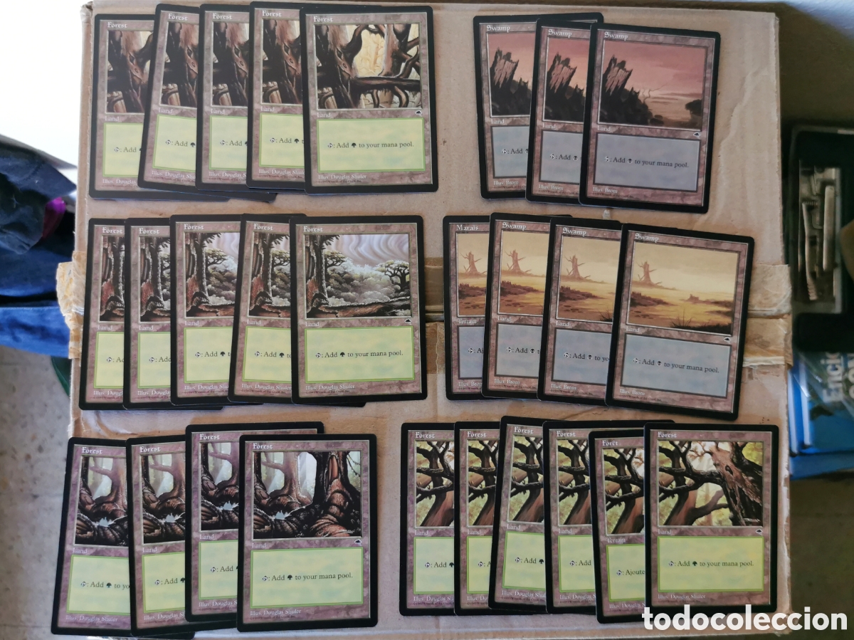 Juegos antiguos: 112 terras Tempest - Magic the Gathering - Foto 4