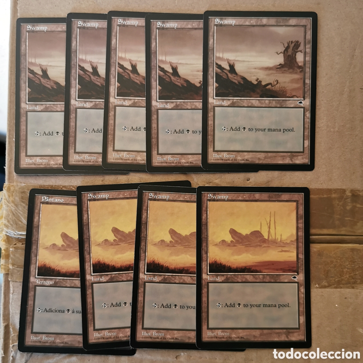 Juegos antiguos: 112 terras Tempest - Magic the Gathering - Foto 5