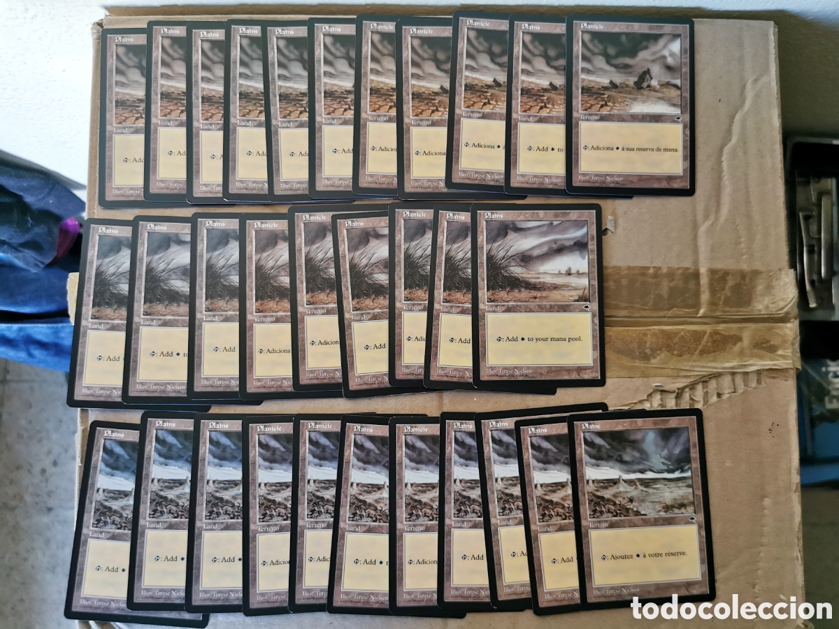 Juegos antiguos: 112 terras Tempest - Magic the Gathering - Foto 1