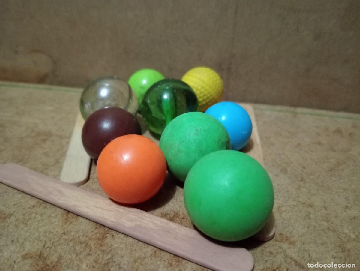 Juegos antiguos: Lote de canicas y otros ( 44 ) - Foto 6