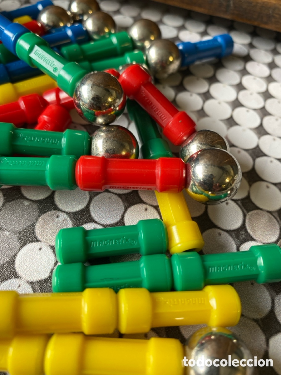 Juegos antiguos: Piezas del juego de imanes magnetix - Foto 3