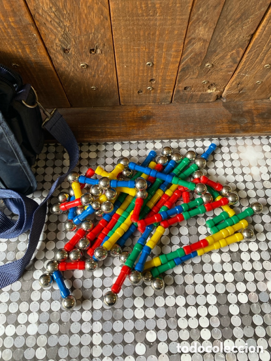Juegos antiguos: Piezas del juego de imanes magnetix - Foto 4