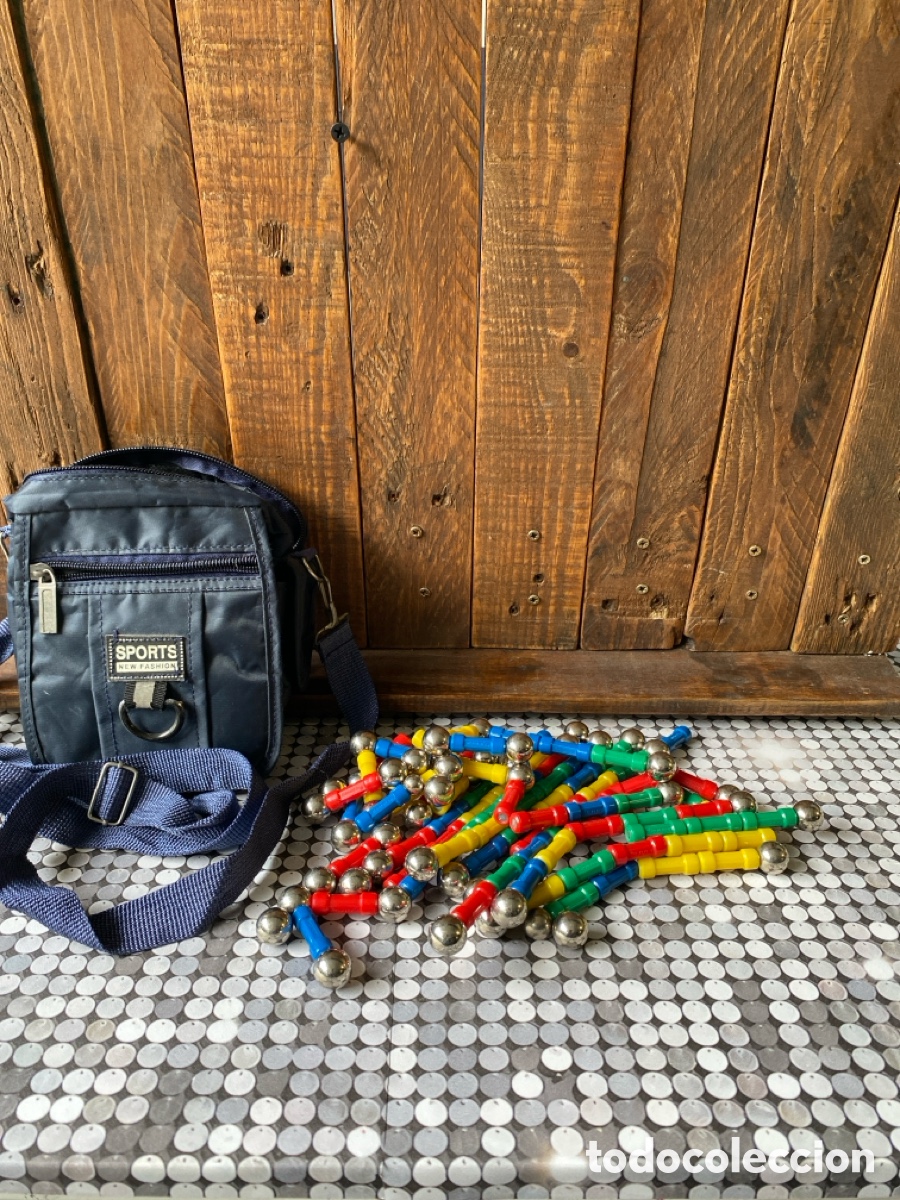 Juegos antiguos: Piezas del juego de imanes magnetix - Foto 1