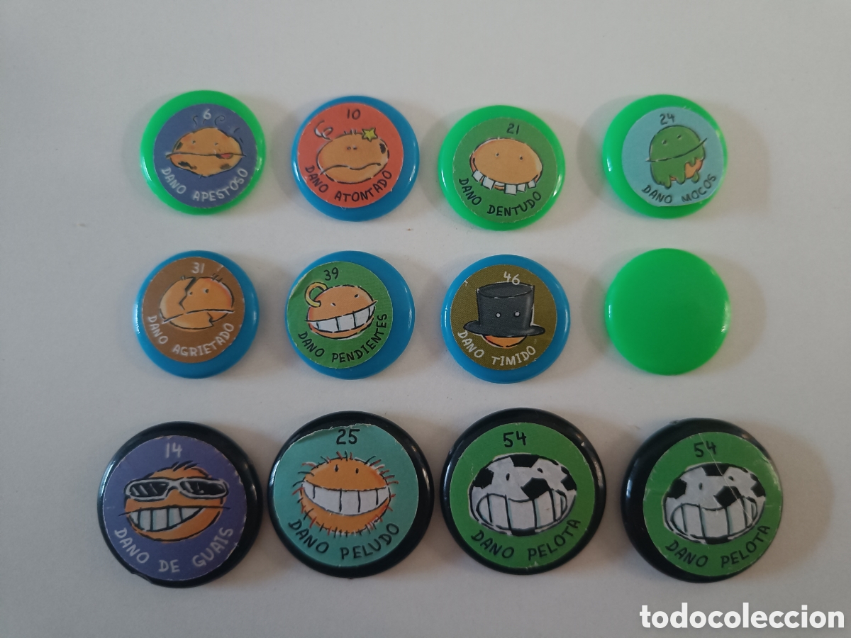 Juegos antiguos: Lote de 12 Danos (Danone) a&ntilde;os 90 - Foto 1