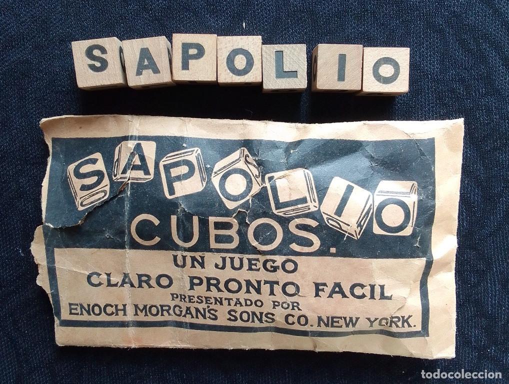 Juegos antiguos: Juego antiguo de cubos Sapolio - Foto 1