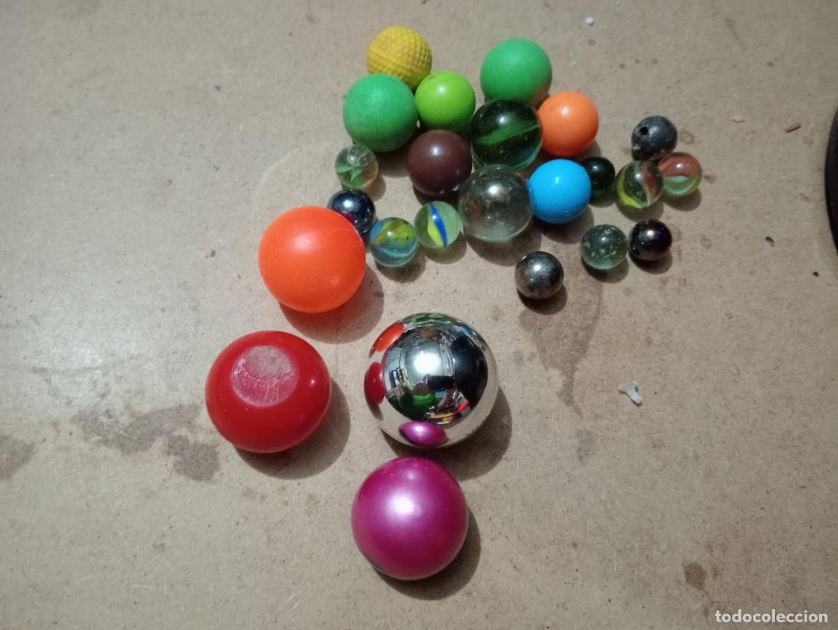 Juegos antiguos: Lote de canicas y otros ( 44 ) - Foto 4