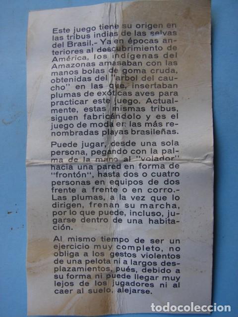 Juegos antiguos: JUEGO DE LA PETECA INDIACA - TIPO BADMINTON - LANCO - Foto 2
