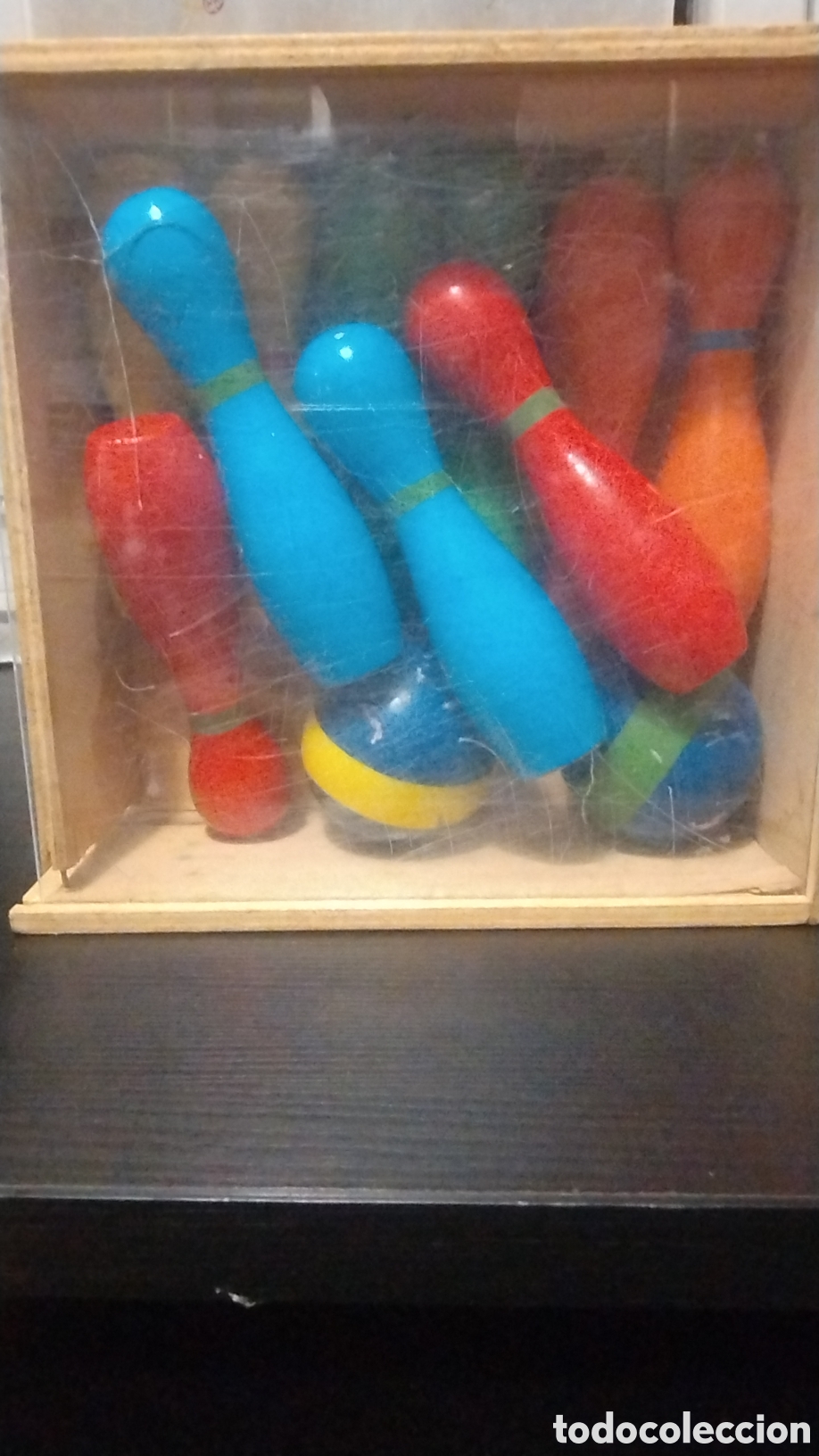 Juegos antiguos: Juego de bolos de madera - Foto 1