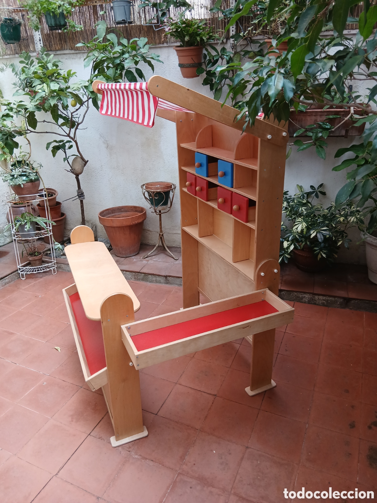 Juegos antiguos: Colmado infantil de madera - Foto 2