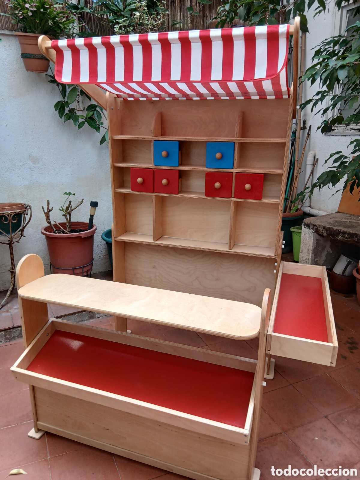 Juegos antiguos: Colmado infantil de madera - Foto 4