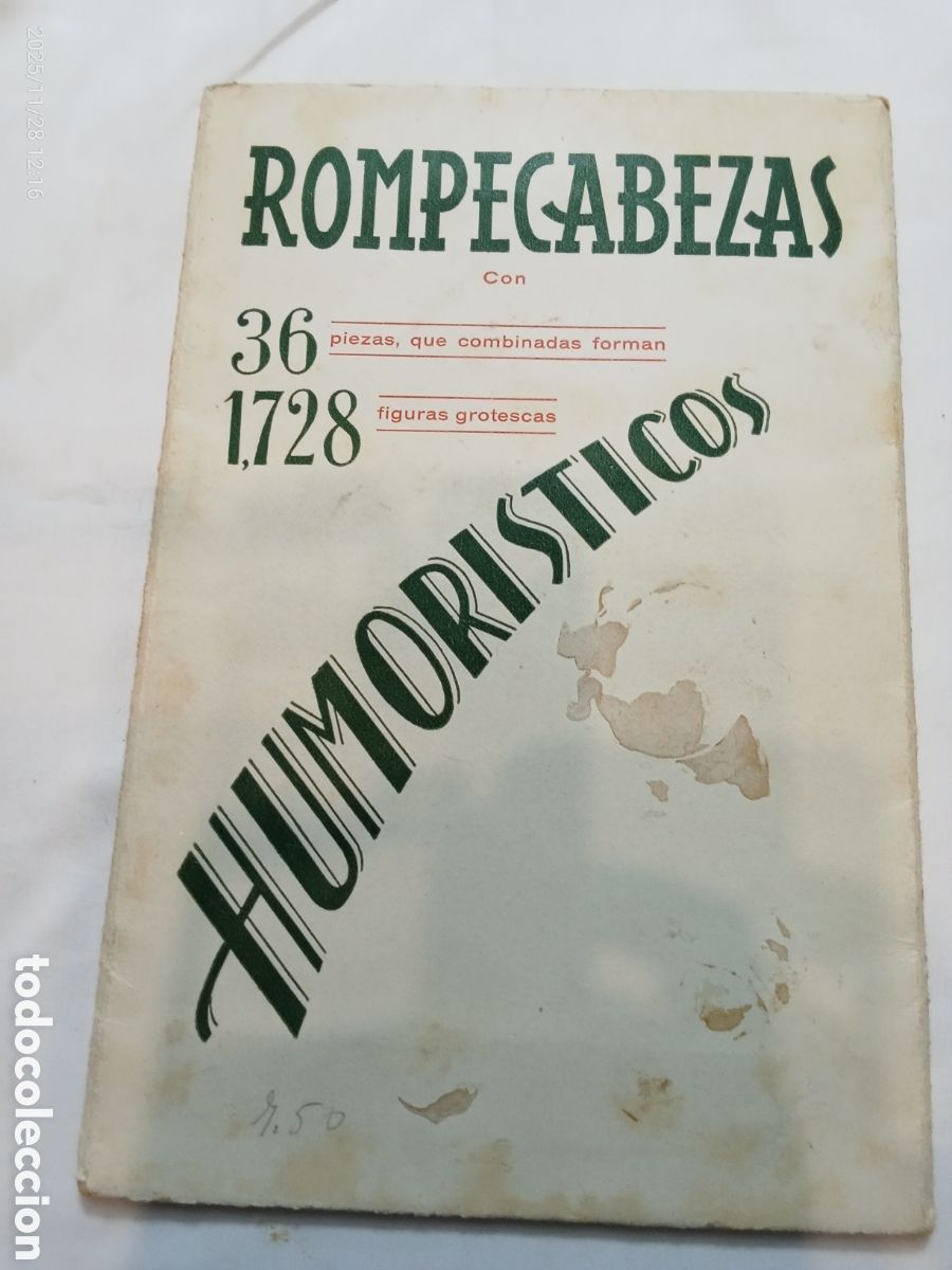 Juegos antiguos: Rompecabezas Humoristicas 36 piezas Ediciones Barsa - Foto 1
