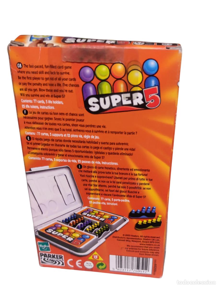 Juegos antiguos: S&uacute;per 5 de Parker hasbro 2003 - Foto 2