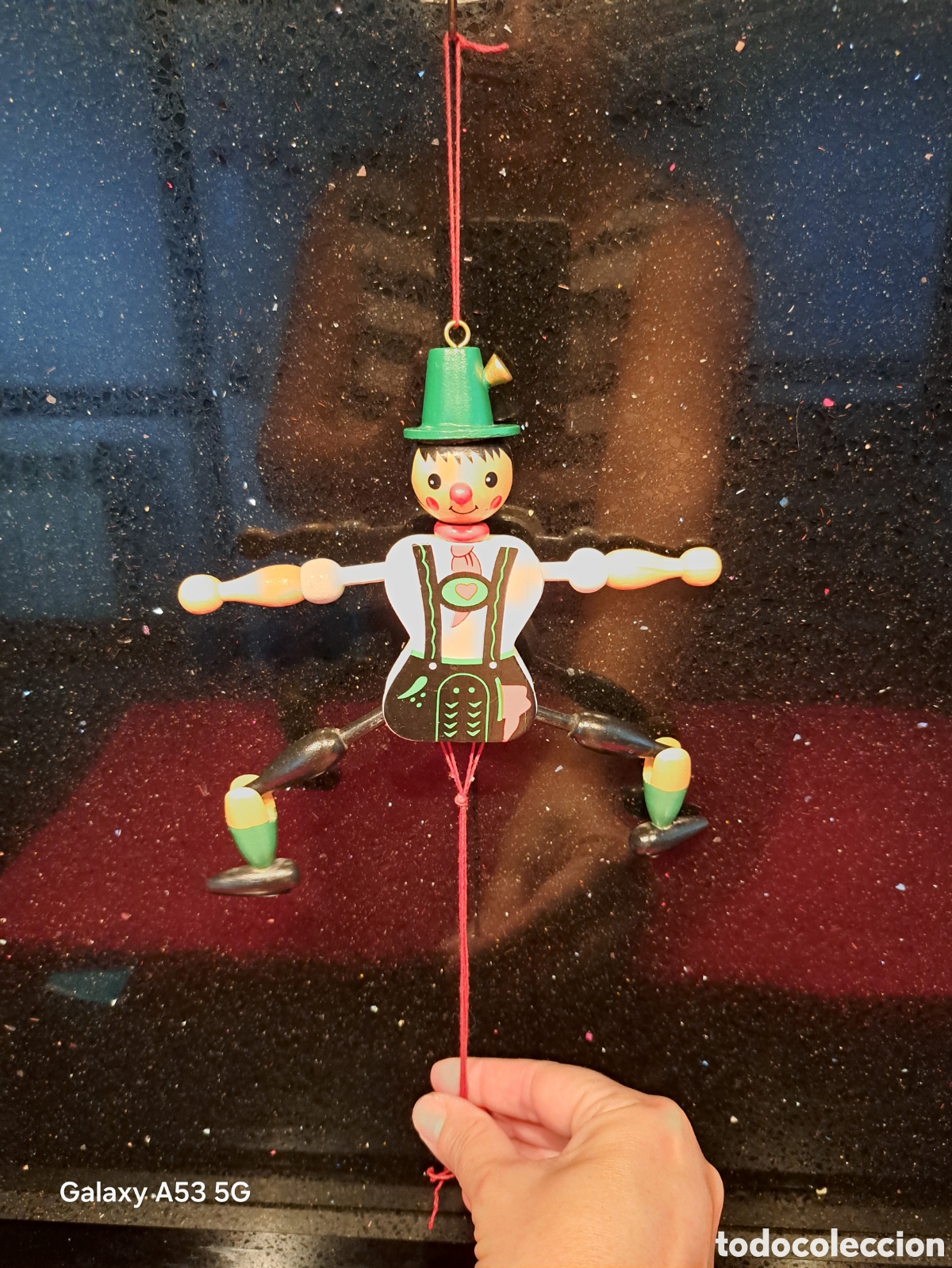 Juegos antiguos: MARIONETA DE MADERA OBJETO VINTAGE ORIGINAL AUSTRIA - Foto 2