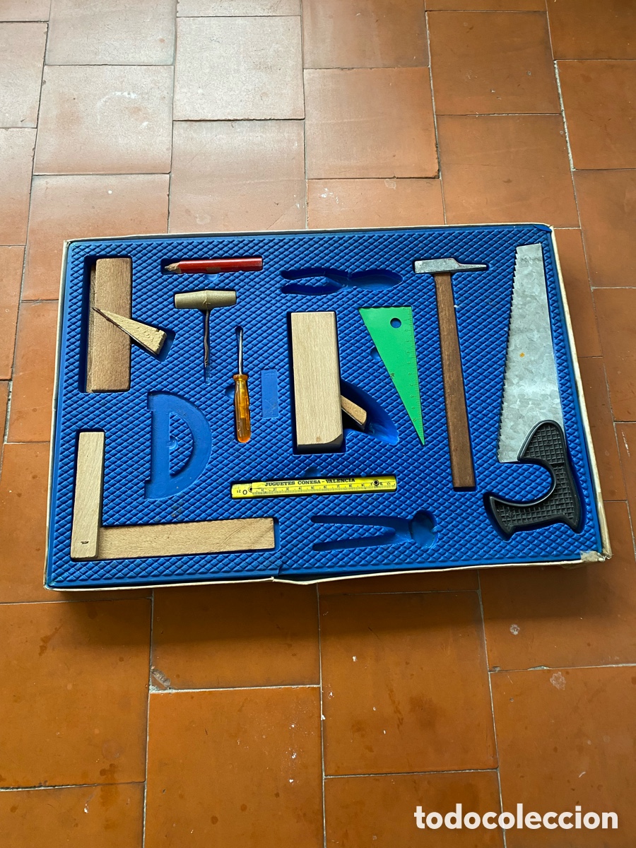 Juegos antiguos: Juego herramientas carpinter&iacute;a Conesa - Foto 3