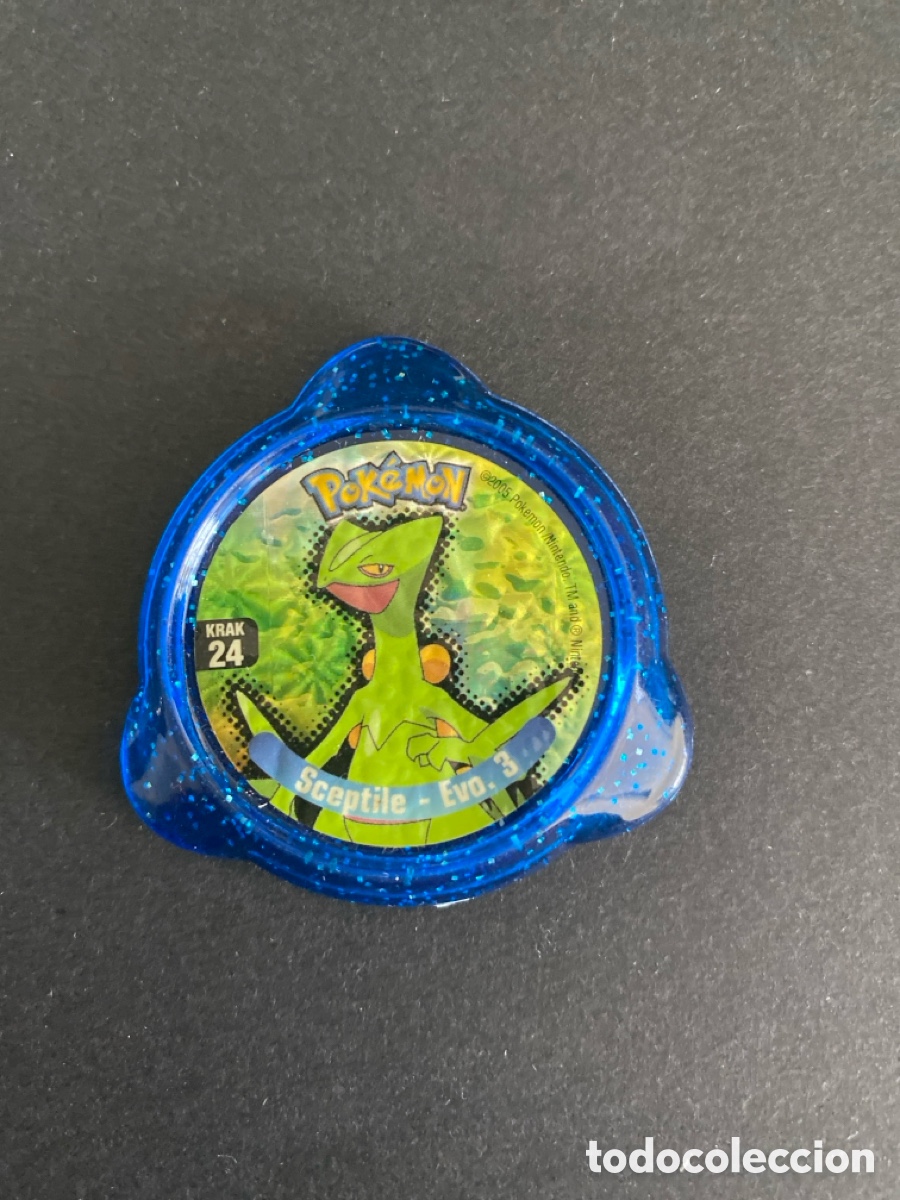 Juegos antiguos: Tazo kraks Sceptile N*24 Pokemon panini