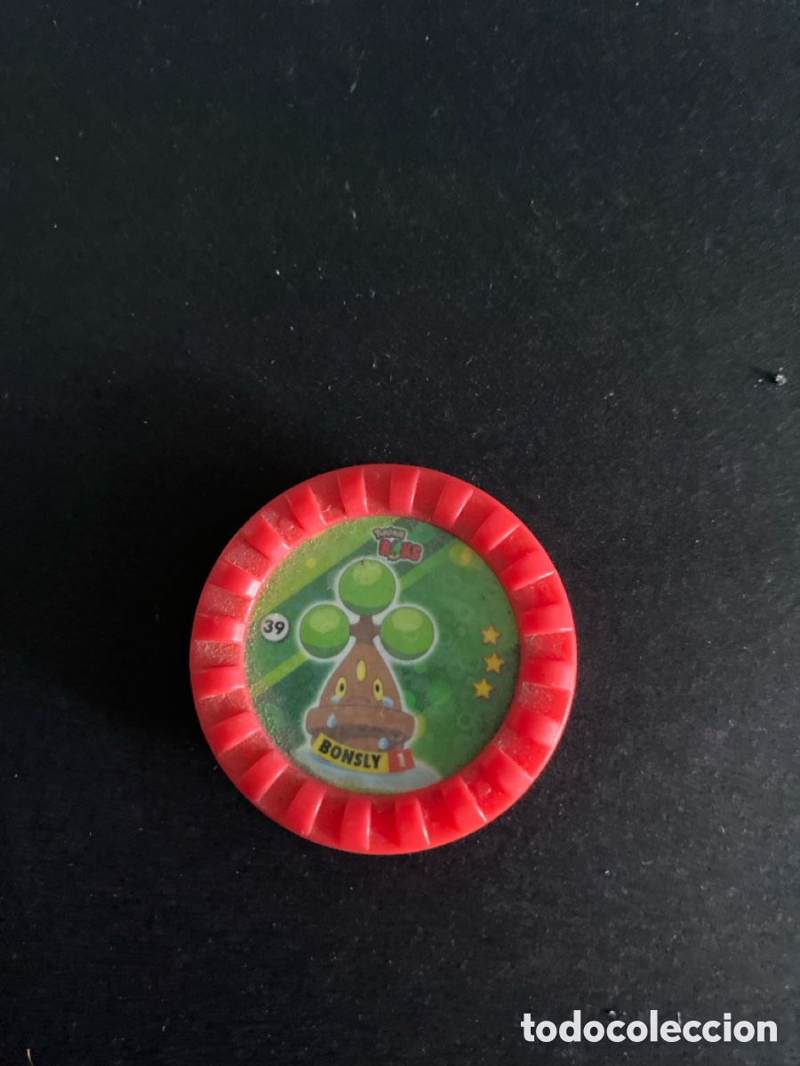 Juegos antiguos: Tazo pokemon Bonsly N*39 - Foto 1