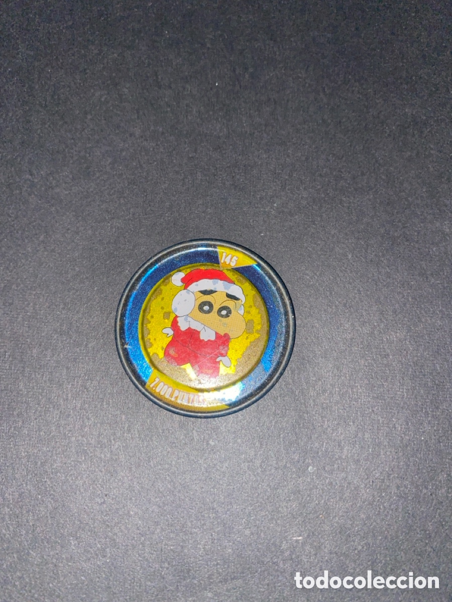 Juegos antiguos: Tazo metal Shin Chan N*145 Bollycao
