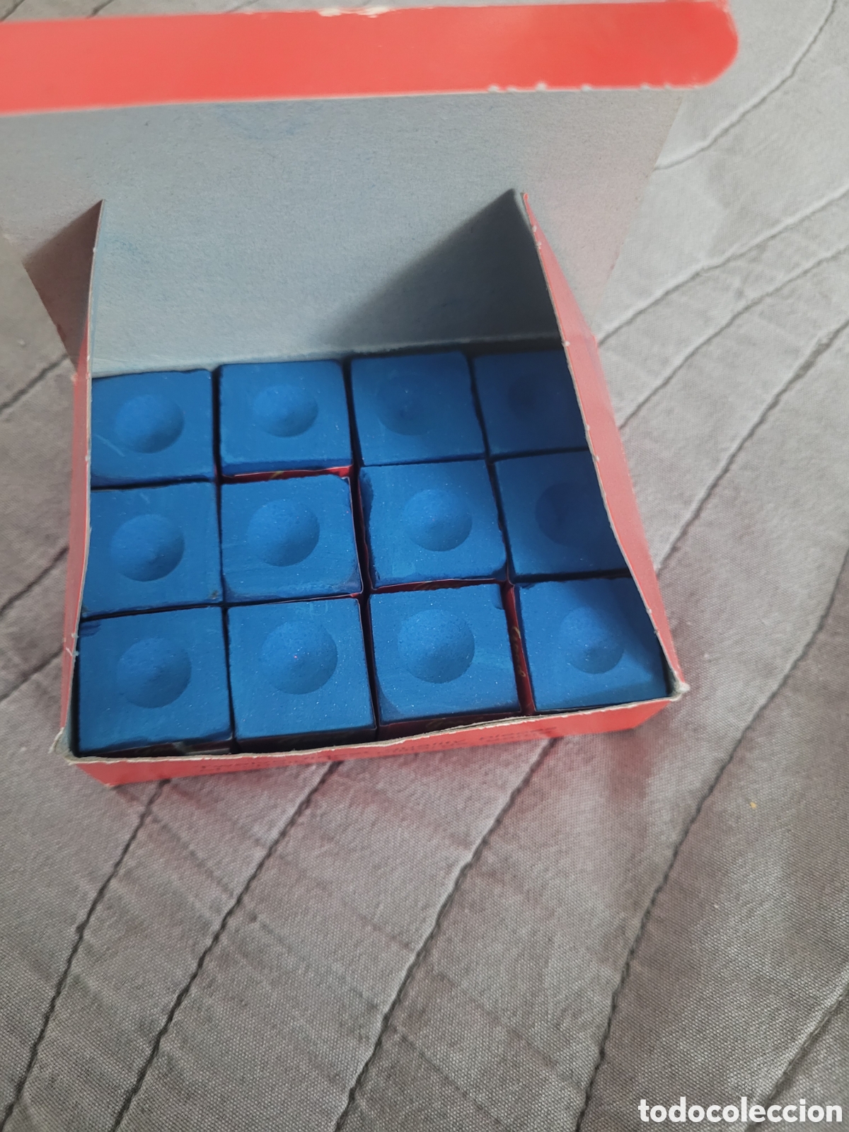 Juegos antiguos: CAJA DE TIZAS DE BILLAR, PRIMERA MARCA - Foto 2