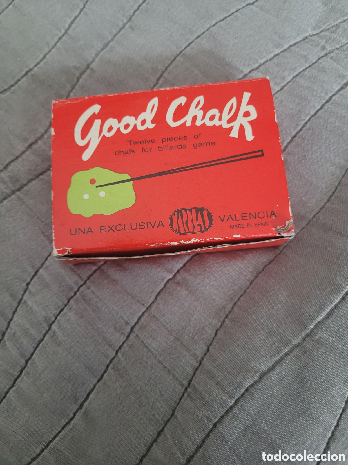 Juegos antiguos: CAJA DE TIZAS DE BILLAR, PRIMERA MARCA - Foto 1