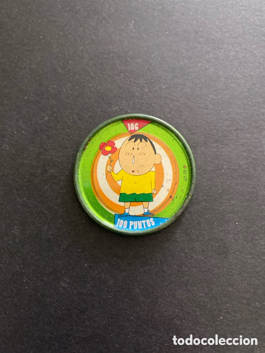 Juegos antiguos: Tazo metal Shin Chan N*106 Bollycao