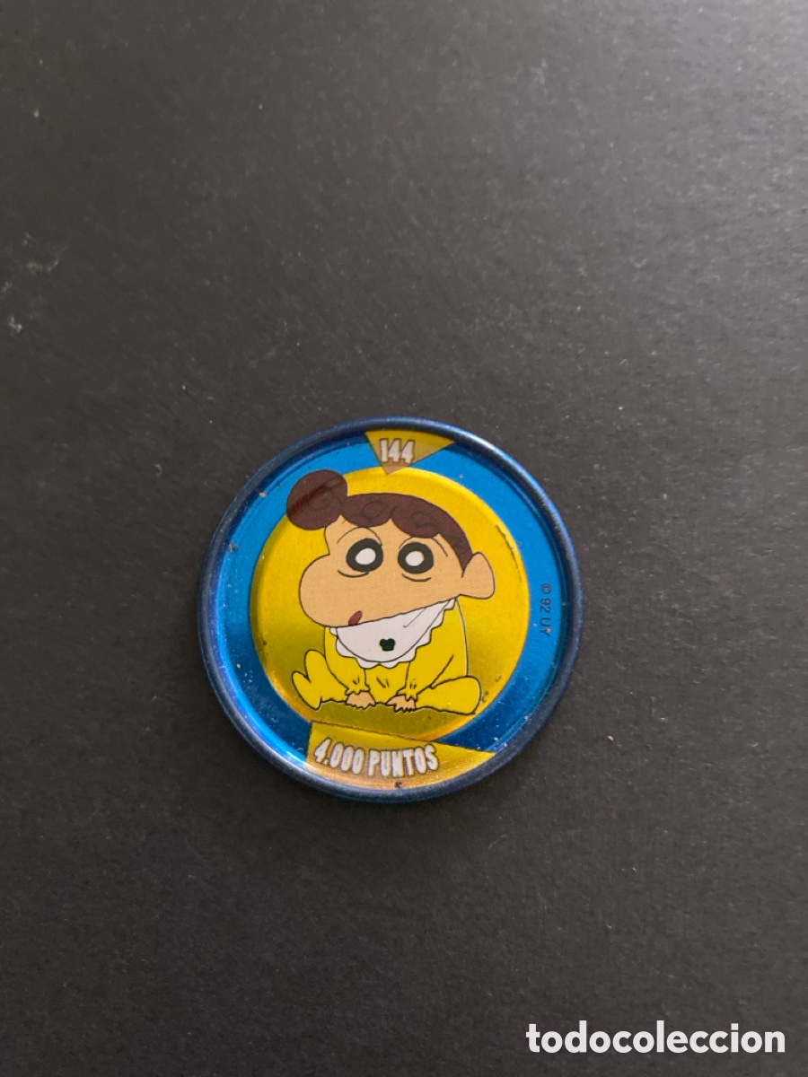 Juegos antiguos: Tazo metal Shin Chan N*144 Bollycao