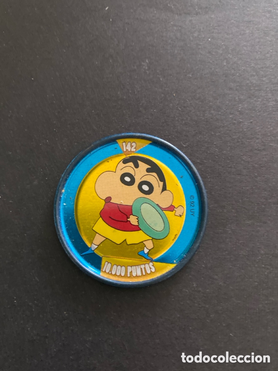 Juegos antiguos: Tazo metal Shin Chan N*142 Bollycao