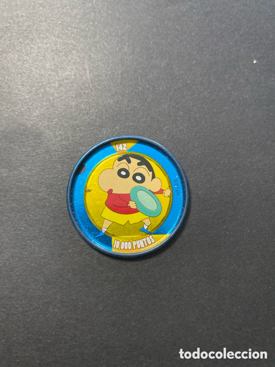 Juegos antiguos: Tazo metal Shin Chan N*142 Bollycao