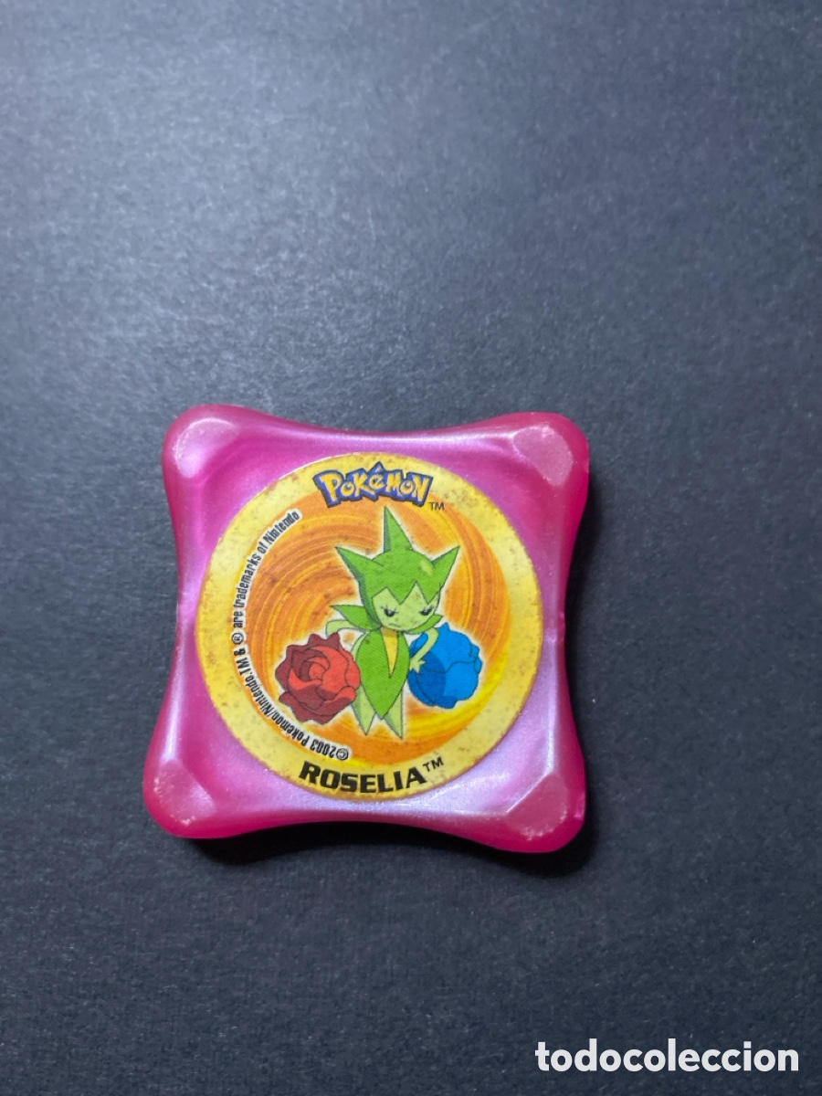 Juegos antiguos: Tazo waps Pokemon Roselia - Foto 1