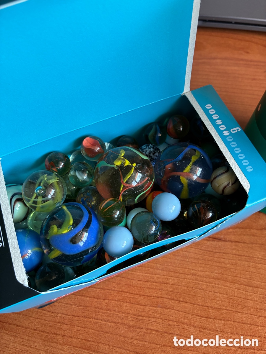 Juegos antiguos: Colecci&oacute;n 147 canicas variadas - Foto 3