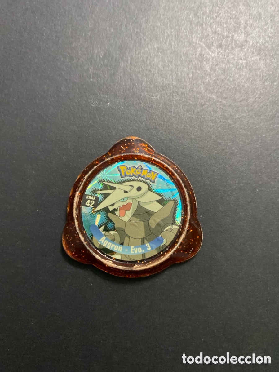 Juegos antiguos: Tazo pokemon Aggron N*42 panini - Foto 1